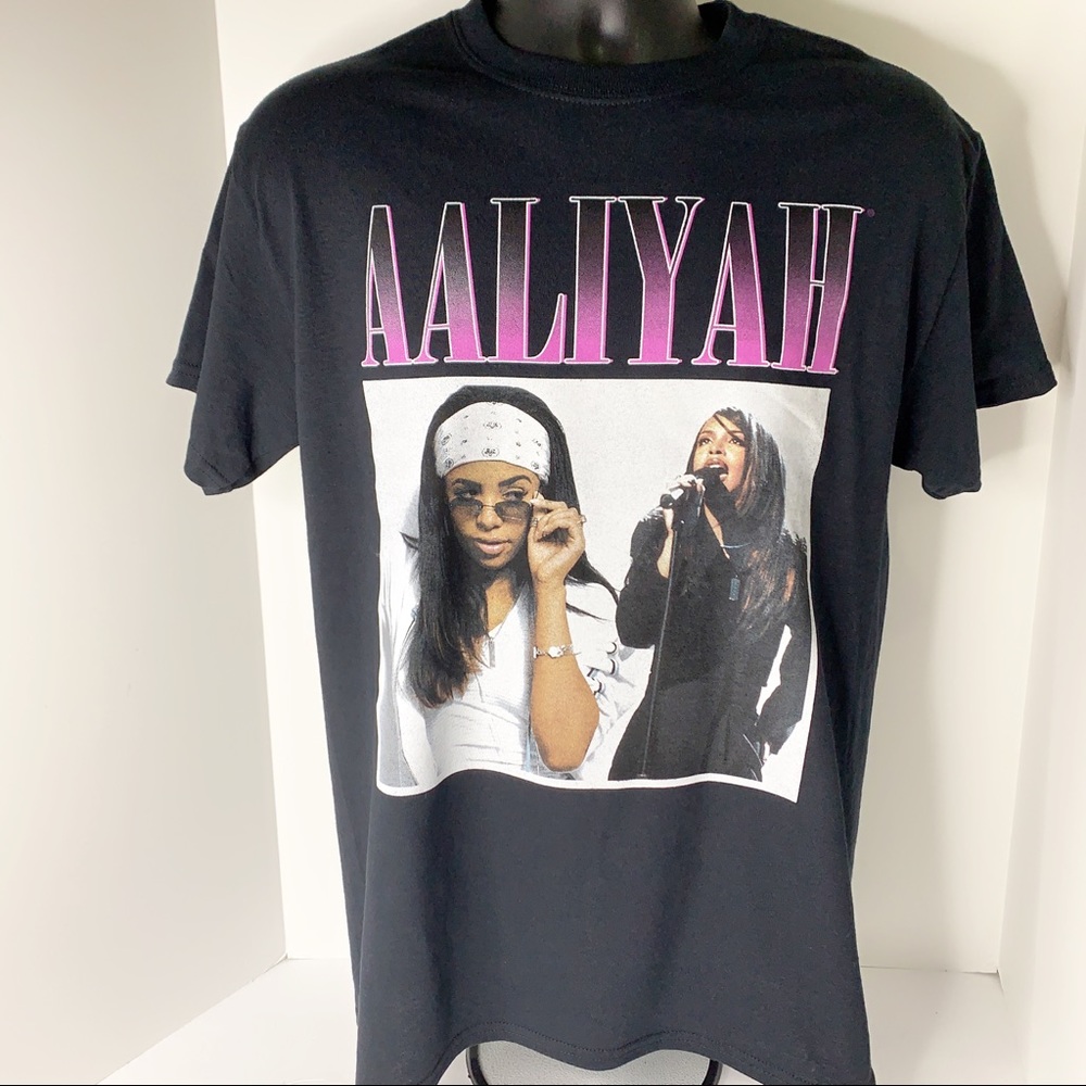 Aaliyah Black R&B Rap Hip Hop Tee T-Shirt